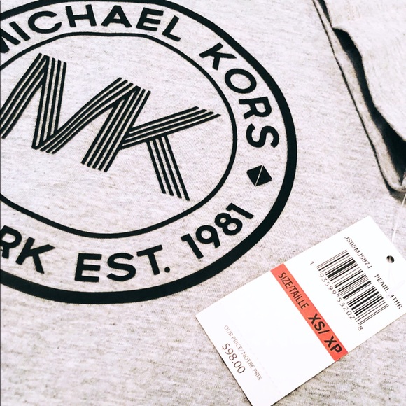 Michael Kors Heather Grey Logo T-Shirt & Gift Box - Picture 2 of 6